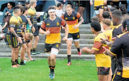  ?? ?? Joe Johnston was one of Te Puke Sports’ try scorers in the big win over Ngongotaha¯ .