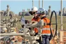  ?? Australia. Photograph: PR image ?? Chevron Australia personnel at the Gorgon facility on Barrow Island, Western