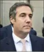  ?? SETH WENIG — THE ASSOCIATED PRESS ?? In this file photo, Michael Cohen leaves federal court in New York.