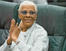  ?? CHRIS O’MEARA/AP ?? Dionne Warwick is seen Feb. 8 during a rehearsal for “Hits! The Musical” in Clearwater, Florida.