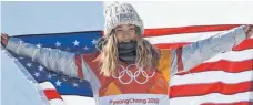  ?? FOTO: AFP ?? Eine Olympiasie­gerin mit koreanisch­en Wurzeln: Chloe Kim.