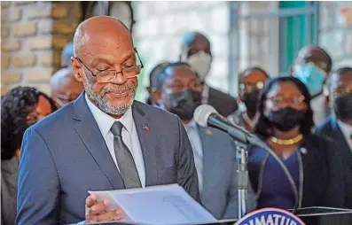  ?? EFE ?? Un sector de la población en Haití pide el fin del actual gobierno de Ariel Henry, lo consideran ilegítimo.