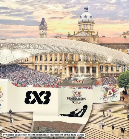  ??  ?? > Victoria Square will host the basketball tournament at the 2022 Games