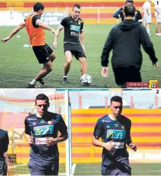  ??  ?? (1) El Sport Herediano estrenará entrenador esta noche contra Motagua. (2) Para los ticos se trata de una revancha.