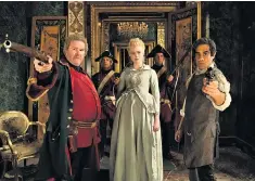  ?? ?? Power play: Douglas Hodge, Elle Fanning and Sacha Dhawan star in The Great