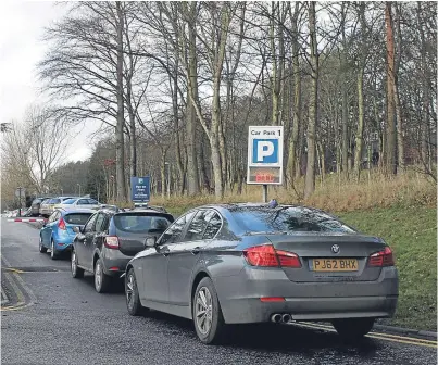  ?? Picture: Gareth Jennings. ?? Hospital car park overspill often means staff and visitors leave their vehicles in nearby residentia­l streets.