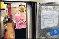  ?? THE ASSOCIATED PRESS ?? A help wanted sign is posted outside a Dairy Queen in New Jersey. U.S. job openings hit an all-time high in July, a federal report said.