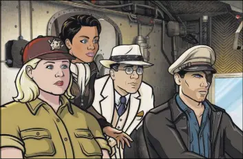  ?? FXX ?? The setting shifts to the South Pacific circa 1939 for the ninth season of the animated comedy series “Archer,” which gets underway Wednesday on FXX.