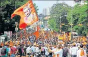  ?? HT FILE/BHUSHAN KOYANDE ?? Marathas participat­e in a protest in August.