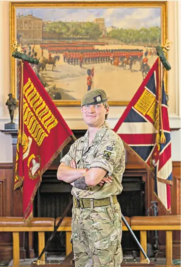  ??  ?? Guardsman Chloe Allen said she would ‘love to inspire people to just come out and be themselves’
