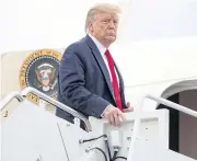  ??  ?? TEEING OFF: US President Donald Trump is seen boarding Air Force One in Washington on Friday as he heads for a round of golf.