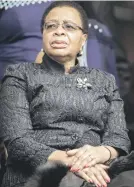  ?? Picture: AFP ?? HURTING. Graca Machel at the memorial service.