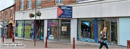  ?? ?? An empty shop in Bath Street, Ilkeston