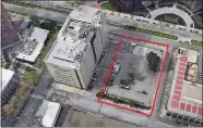  ?? GOOGLE MAPS ?? J.P. Dinapoli Cos. has purchased a lot at 50 S. Almaden Blvd. near Post street and plans to build a high-rise office tower that would include a number of outdoor terraces.