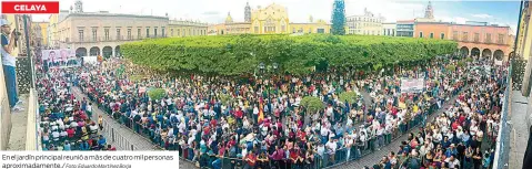  ?? Foto: Eduardo Martínez Borja ?? En el jardín principal reunió a más de cuatro mil personas aproximada­mente./