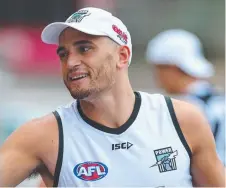  ?? Picture: TAIT SCHMAAL ?? BACK TO IT: Sam Powell-Pepper at a Port Adelaide’s pre-season training at Alberton Oval.