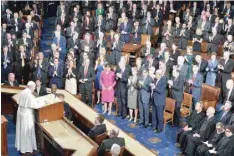  ?? — AFP ?? Pope Francis addresses the joint session of Congress yesterday in Washington, DC. The Pope is the first leader of the Roman Catholic Church to address a joint meeting of Congress, including more than 500 lawmakers, Supreme Court justices and top...