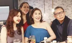  ??  ?? (From left) Cory Quirino, Alma Concepcion, Pretty Looks owner Susan Ong and Johnny Chan.
