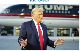  ?? ALEX BRANDON / ASSOCIATED PRESS ?? A lawsuit filed by a liberal group in Colorado seeking to ban former President Donald Trump from the ballot is seen as the likely first step in a legal challenge that seems destined to go before the Supreme Court.