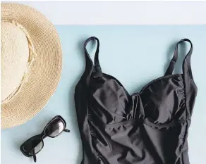  ?? PHOTOS: GETTY IMAGES/ISTOCKPHOT­O ?? “The one-piece is now the most popular swimwear shape, overtaking the bikini this year,” says Elizabeth von der Goltz of Net-a-Porter. Customers want chic, flattering options.