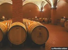  ??  ?? Le Morette cellars