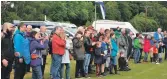  ??  ?? Crowds watching the Invergarry Highland Games.