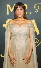  ?? ANDY KROPA/INVISION/AP 2022 ?? Zawe Ashton showcased her bump at the premiere of “Mr. Malcolm’s List.”