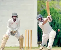  ??  ?? Asela Gunarathne top scored for Army with a stylish 158