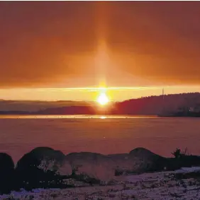  ??  ?? This breathtaki­ng sunrise took place over Mahone Bay NS and Betty Meredith was there to capture it and shares it with us.