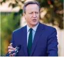  ?? ?? David Cameron has support to retain a senior position in opposition