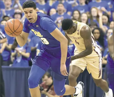 ?? Matt Freed/Post-Gazette ?? Cameron Johnson is among a growing trend of players choosing to transfer once they have graduated. Limiting their choice of a new school has drawn the ire of observers advocating for the rights of amateur athletes.