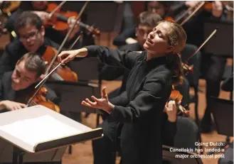  ??  ?? Going Dutch: Canellakis has landed a major orchestral post