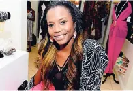  ??  ?? Trinidadia­n designer Afiya Bishop, makes happy clothes and wants women to love wearing colour.