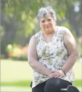  ?? Picture: PAUL CARRACHER ?? ONGOING: Oncology nurse and breast-cancer survivor Karen Sanderson will light the ‘present’ candle at Horsham and District’s Relay for Life. Three candles are lit at the event, representi­ng past, present and future.