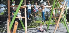  ?? FOTO: BW ?? Der frisch sanierte Spielplatz bietet viele Möglichkei­ten.