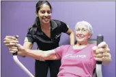  ?? PICTURE: LEON LESTRADE/AFRICAN NEWS AGENCY (ANA) ?? ON YOUR MARKS: Circuit coach Deshani Chetty works out with Bernadette Ardé at Curves gym in Musgrave as she gears up for the Champions for Cansa 5km run tomorrow.