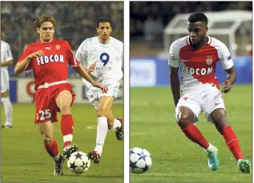  ?? (Photos AFP et J.-F.O.) ?? Jérôme Rothen en / et Thomas Lemar cette saison : deux gauchers délicieux.