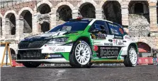  ?? ?? Il secondo posto per Giuseppe Testa, su Skoda Fabia, vale la vittoria nella Michelin Rally Cup