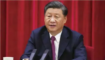  ?? ?? Chinese President Xi Jinping