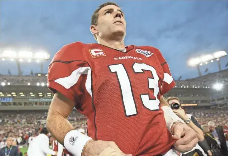  ?? ROB SCHUMACHER/AZCENTRAL SPORTS ?? Kurt Warner, who led the Cardinals to their only Super Bowl appearance, will be inducted into the Pro Football Hall of Fame on Saturday in Canton, Ohio.