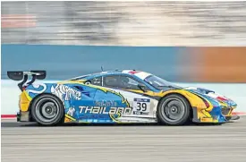  ??  ?? Team Thailand’s car competes at the FIA GT Nations Cup.
