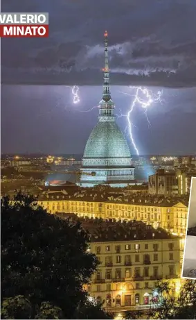  ??  ?? Lo scatto
La Mole «incornicia­ta» da due fulmini. La fotografia è stata scattata ad agosto, durante uno dei temporali che hanno distrutto tetti e coltivazio­ni, indice di un cambiament­o climatico sempre più aggressivo