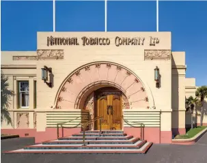  ?? ?? The National Distillery Company is located in the famous Art Nouveau building formerly known as the National Tobacco Company, Ahuriri.