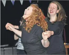  ??  ?? Dancing the night away at St Andrew’s Ceilidh in Oban.