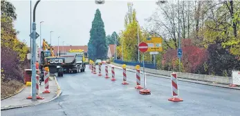  ?? FOTO: RIMKUS ?? Soll ab Samstag wieder voll befahrbar sein: die Siemensbrü­cke.