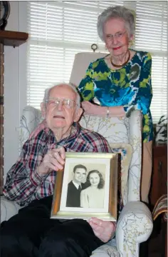  ?? SAM PIERCE/TRILAKES EDITION ?? Frank, 94, and Jean Corley, 93, have been married for 73 years. The couple have lived in Benton for almost 60 years and have three daughters: Ellen, 63; Carol, 60; and Gayle, 58. The couple also have two grandsons and a 2-year-old great-granddaugh­ter.