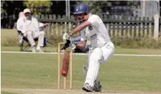  ?? Picture: Steve Lewis ?? Nadeem Rehman hit 59 for Pwllheli in their win over Llandudno