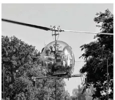  ??  ?? Des baptèmes en hélicoptèr­e étaient proposés aux visiteurs.