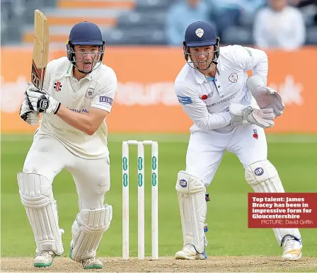  ?? PICTURE: David Griffin ?? Top talent: James Bracey has been in impressive form for Gloucester­shire