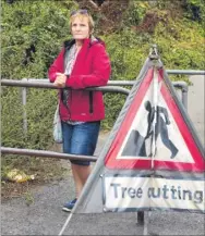  ??  ?? Roseanne Harding has hit out at the severe clearance work at Huntsman Lane